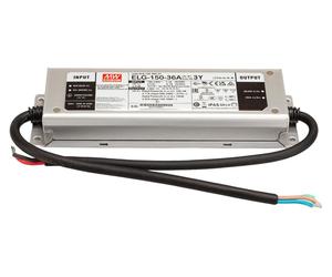 MEANWELL ELG-150-36A-3Y, alimentation pour installation LED AC-DC, boîtier métallique, IP65 150W 36V 4,17A CV+CC + PE