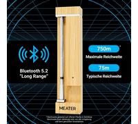 MEATER Pro : Bluetooth Smart Wireless Meat Thermometer digital, résistance à la chaleur de 537,8 °C, grande portée, précis, barbecue, four, grill, fumoir, friteuse fr