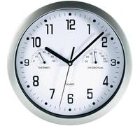 Mebus 06992 Horloge Murale à Quartz Argenté 25,5 cm