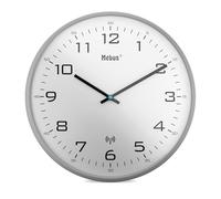 Horloge murale silencieuse, 30 cm, gris, blanc, modèle 13081