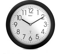 Mebus Horloge murale 52450 radiopilotée 26 x 26 cm ép. 4,5 mm noir