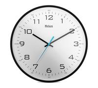 Mebus Horloge Murale analogique à Quartz Design Classique Chiffres forts et Grands 30cm de diamètre/Couleur : Noir-Blanc/modèle : 16247