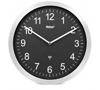Horloge radiopilotée Mebus 14120 radiopiloté(e) 45 cm aluminium mécanisme d'horloge silencieux