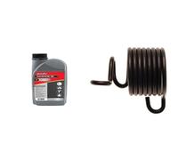 Mecafer 122014 Huile compresseur + Outils pneumatiques 1 L & BGS Diy 3213-1 | Ressort de retenue pour burineur pneumatique | pour art. 3213
