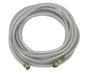 Mecafer 126006 Tuyau translucide tressé sortie baïonnette + Coupleur 6 x 11 7,5 m