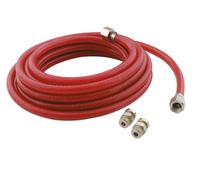 Mecafer 156015 T6/10M Tuyau pvc 6x11 10 m 1/4 f + Embouts baïonnette, Coloris aléatoire