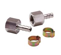 Mecafer 156024 Embout pour Tuyau 3/8 f 8 x 13 2 pièces + Colliers