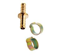 Mecafer 156031 Jonction double tuyau 8 x 13 + Colliers