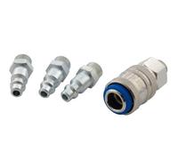 Mecafer 156430 Jeu de couplage rapide 1/4 m 3 inserts + 1 Coupleur universel
