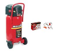 Mecafer 425090 Compresseur 50 L 2 hp fifty mecafer & 150098 Kit 8 accessoires (Boite carton quadrichromie) + Kit connexion universel