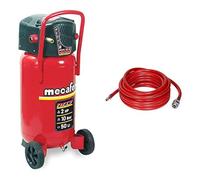 Mecafer 425090 Compresseur 50 L 2 hp fifty mecafer & 176007 Tuyau 7,5m 8x13mm pvc armé raccords rapides