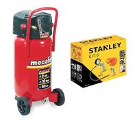 Mecafer 425090 Compresseur 50 L 2 hp fifty mecafer & Stanley 9045717STN Accessoires pour compresseur d’air