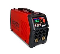 Mecafer 461160 Poste à Souder Inverter PINV 160IS 160A, Technologie MMA/TIG Lift, Fonction Synergic, Couleur Rouge
