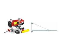 Mecafer 470102 Palan électrique 100/200 kg & Einhell Fixation équerre - Longeur 110 cm - portée à 750 mm : 600 kg max. - portée à 1100 mm : 300 kg max. - Diam7tre fixation potence : 48 mm