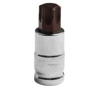 Mécanicien professionnel pour douille Torx 1/2 Drive Silver Professional | Pour T20 à T70, entraînement de 0,5", construction en alliage d'acier, résistant aux chocs, finition argentée