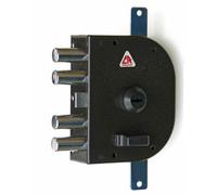 Cr serrure multipoints à tirage - Marron