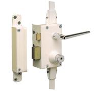 1101002 Serrure multipoints 3 points verticale gauche blanc