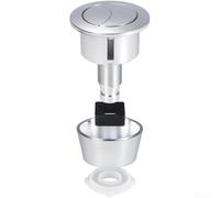 Mécanisme actionneur de réservoir de WC à double bouton poussoir pour réservoir de WC Fluidmaster PRO550UK et Skylo SKY005, pièce de réparation en plastique ABS pour salle de bain (chromé)
