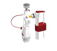 Mécanisme chasse d'eau - double chasse - poussoir - Dualtech 2 DUBOURGEL