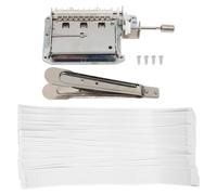 Mécanisme de boîte à musique, 30 notes, alliage de zinc, 20 bandes de notes vierges, kit de bricolage pour boîte à musique avec perforateur pour les mélodies, kit de bricolage DIY