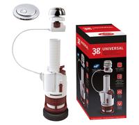 Mécanisme de chasse d'eau double S-585 3G, chromé, blanc