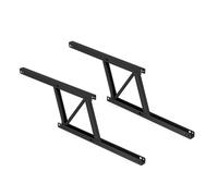 Emuca – Ensemble de mécanismes de levage pour table basse – Rehausse 135 mm – Acier peint noir