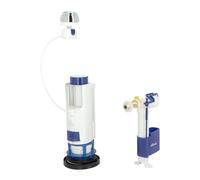 Nicoll Mécanisme de chasse d'eau 3V102 Compact – double touche – avec flotteur