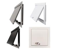 Mécanisme d'ouverture magnétique push-pull, verrouillage magnétique, trappe d'inspection des métaux, pour plomberie et applications électriques, installation facile (gris, 20 x 35 cm)