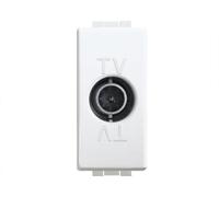 Mécanisme électromécanique de la série Luna, prise TV/SAT, 1 module, blanc