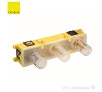 Mécanisme mélangeur encastré pour bain/douche 3 trous ITALY - CRISTINA ONDYNA CS11500