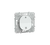 Mécanisme poussoir VMC Schneider Electric S320236 encastrable OVALIS sans arrêt blanc