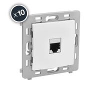Mecanisme Prise Rj45 Cat6 Blanc Boite De - Gamme Caly - DEBFLEX 802015
