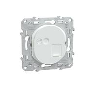 Schneider Electric - Prise RJ45 Ovalis S320476 - Cat.6 STP, Grade 3, Réseaux VDI - Blanc