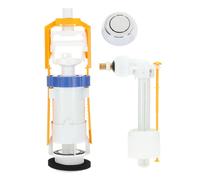 Mécanisme WC interrompable chromé + robinet flotteur standard GARIS W03-4500G