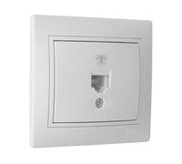 Mécanismes électriques - Série Europe - ERP84U Prise de téléphone RJ11 blanche Série Europe