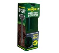 MECANIX® - Répulsif Taupe Solaire - Ultrason Taupe - Solution Anti-Taupe écologique - Impulsions Soniques - Protège Jusqu’à 500m2 - Étanche et Autonome