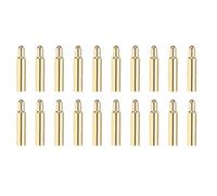MECCANIXITY Lot de 20 broches à ressort de 15 mm de long, 2,2 mm de diamètre en cuivre plaqué or, sondes de test de courant pour conduction d'électricité