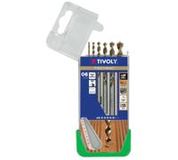 Tivoly Coffret de forets bois 10864070002 Technic gradués gris/bronze 6 pièces