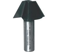 Fraise carbure brasées 2 coupe chanfrein - Queue 8mm - Angle 30° LEMAN