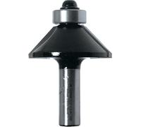 Fraise carbure 2 coupe chanfrein guide à bille Queue 8mm Angle 45° D45 LEMAN