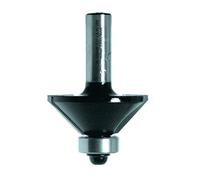 Leman Machine Fraise carbure 2 coupes chanfrein guide à bille Ø45 mm queue 8 mm Angle 45°