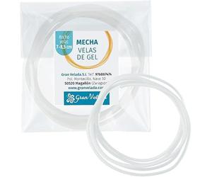 Mèche cirée pour bougies en gel 7 | 8,5 cm : design spécial pour paraffine, résultats optimaux et facile à utiliser. Découvrez comment choisir et placer correctement. I 1 mètre