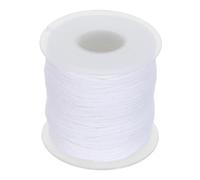 Mèche de Bougie Ronde en Coton Blanc, pour Cire de Soja et Cire D’abeille | Rouleau de 61 Mètres, Usage DIY pour Lampe à Huile, Combustion Régulière et Allumage Fluide