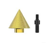 Mèche de chanfreinage diamantée pour carrelage M10 avec tige d'adaptation pour carrelage pierre béton coupe trou et lissage (MM10 Classic 50 mm)
