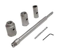 Mèche de forage en béton avec manche rond de 350 mm SDS Plus Trépan pour trou de sciage de béton Mèche de forage pour mur en pierre de ciment avec expansion de 30/40/50 mm （Argent)