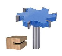 Mèche de raboteuse de type T à 6 bords, fraise à raboter en carbure, fraise à rainurer, outil de travail du bois portatif à tige 12mm pour le rainurage 12x65x10mm