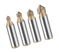 Mèche de routeur à rainurer en V à 90 degrés en, 4 piece set