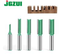 Mèche de routeur droite à Double lame, tige de 8mm, 3-25mm, coupe-fente en acier au tungstène, Machine de découpage, outils pour le travail du bois, 1 pièce