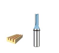 Mèche de routeur droite for le travail du bois de qualité industrielle, coupe-bordure métrique à Double tranchant, lame en carbure, outils CNC(1pcs,12.7x7x20)