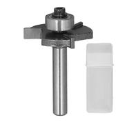 Mèche de routeur en forme de T/tige de 4 pouces, roulement à 3 dents, mèche de coupe à rainurer pour contreplaqué de bois, profondeur de coupe 3/16 pour les projets de fabrication